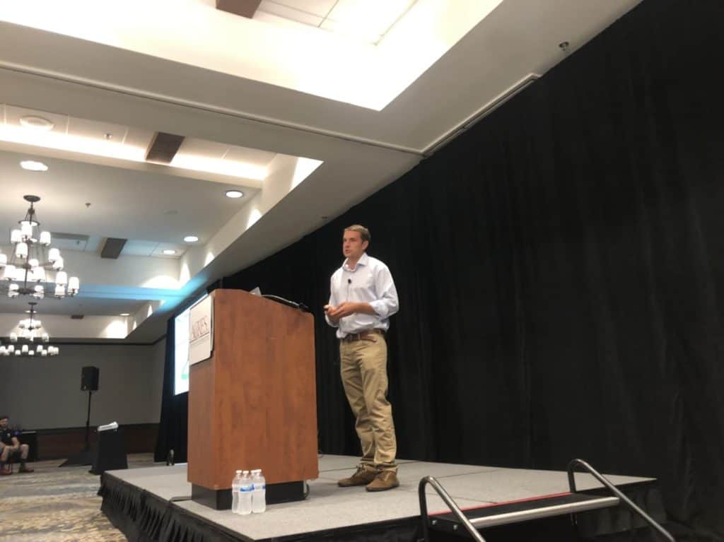 David Knaus presenting at the 2022 Healthy Soil Summit