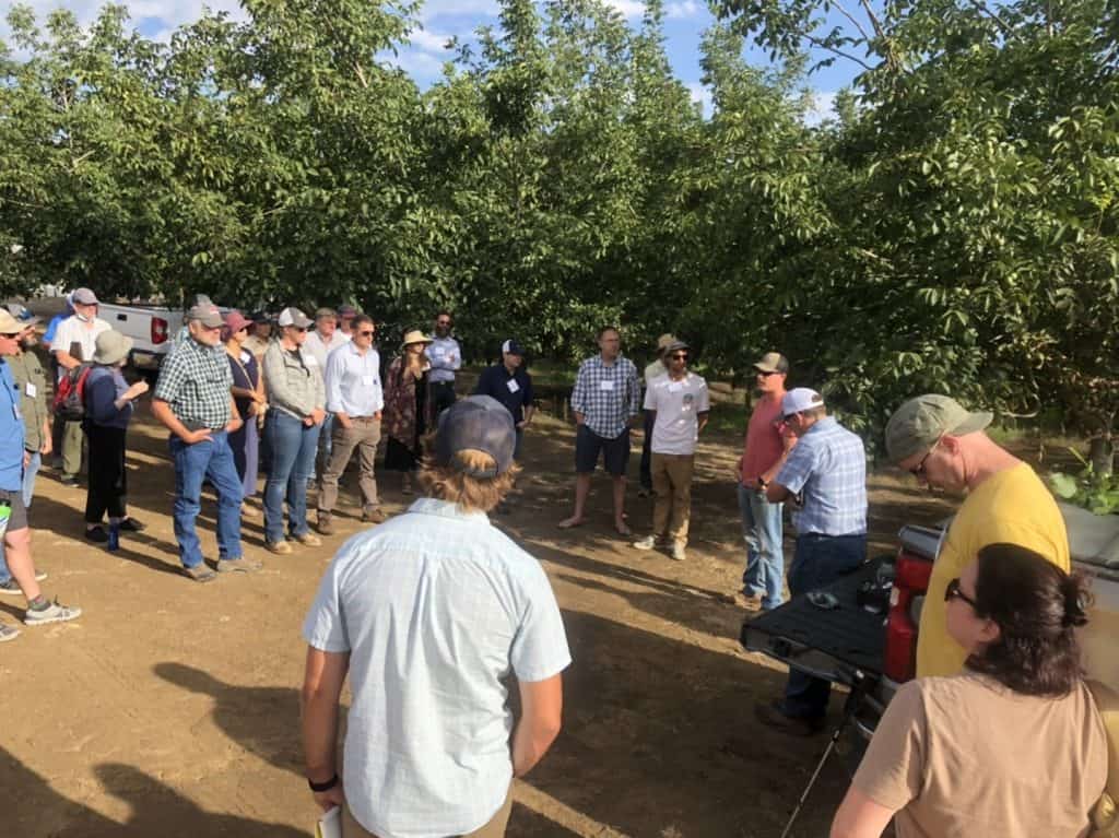 Healthy Soil Summit farm tour crowd