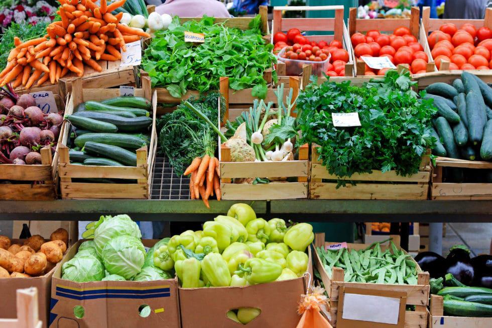 vegetables on sale