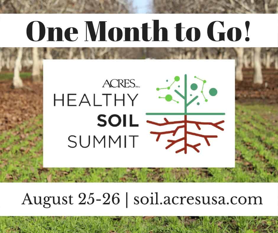 2021 Healthy Soil Summit one month info