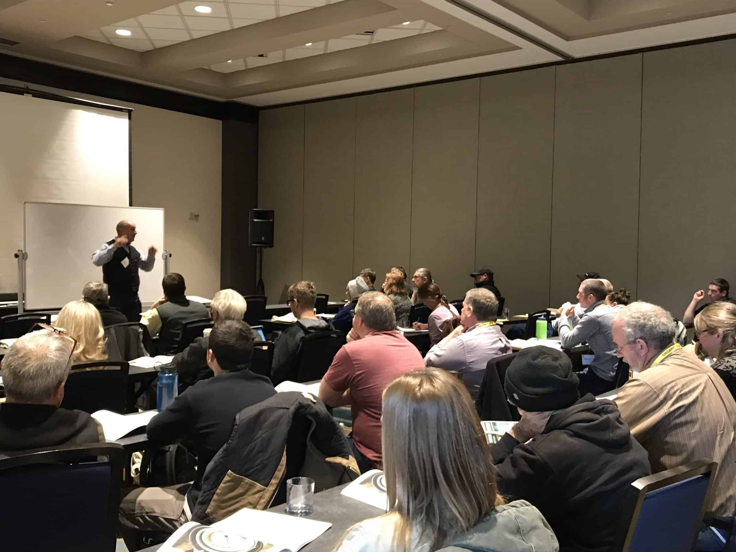 Glen Rabenberg gives his 2018 Eco-Ag Conference presentation.