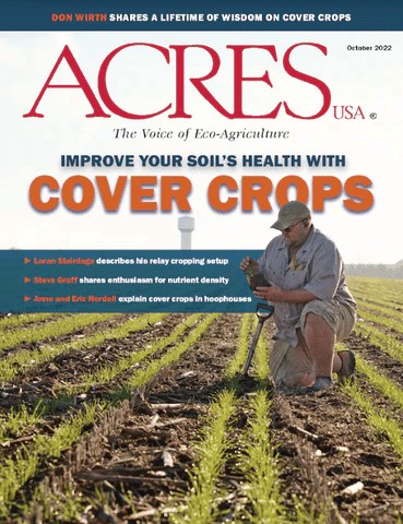 October 2022 Acres USA magazine cover