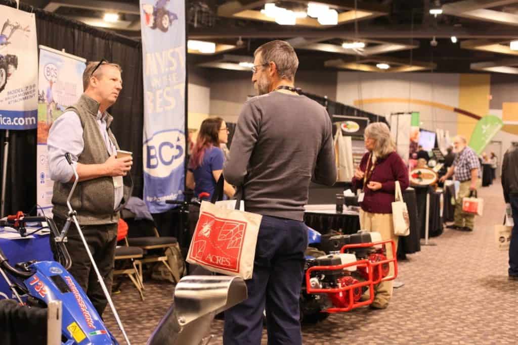 Trade Show conversation by tractors