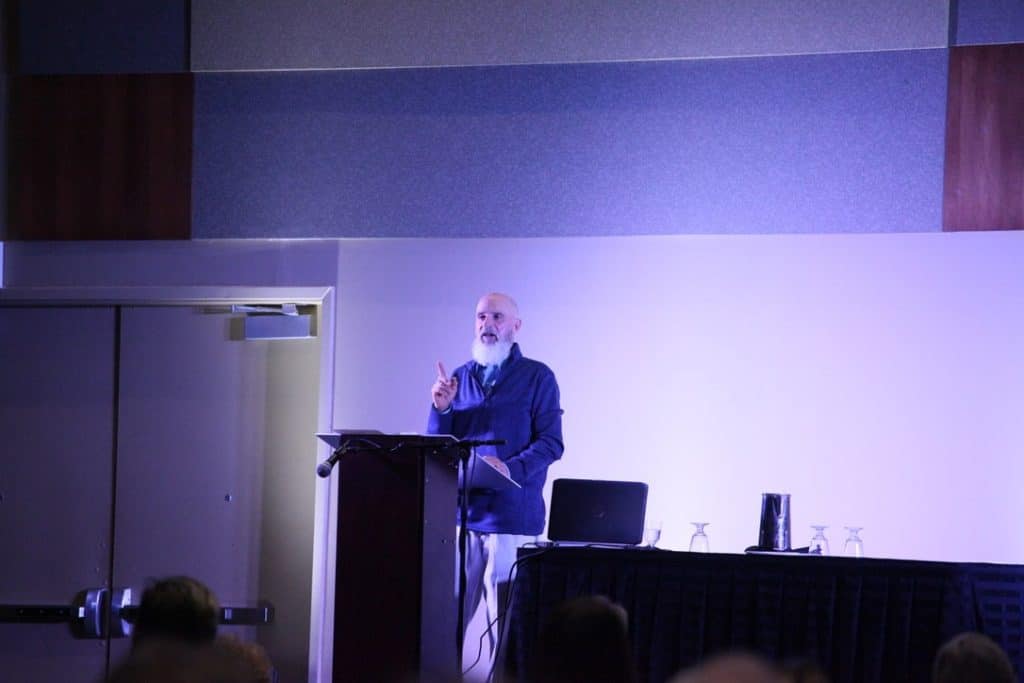Fred Provenza gives keynote presentation at Eco-Ag Conference